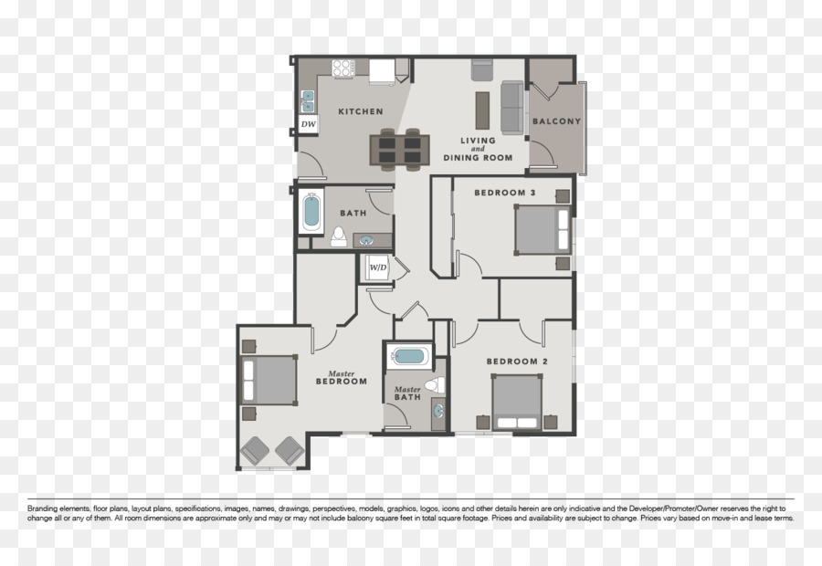 Plan D étage，Galloway Appartements PNG