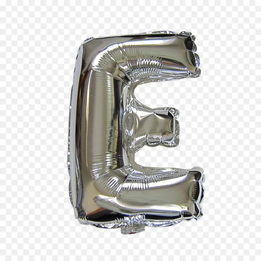 Ballon Argent E，Lettre PNG