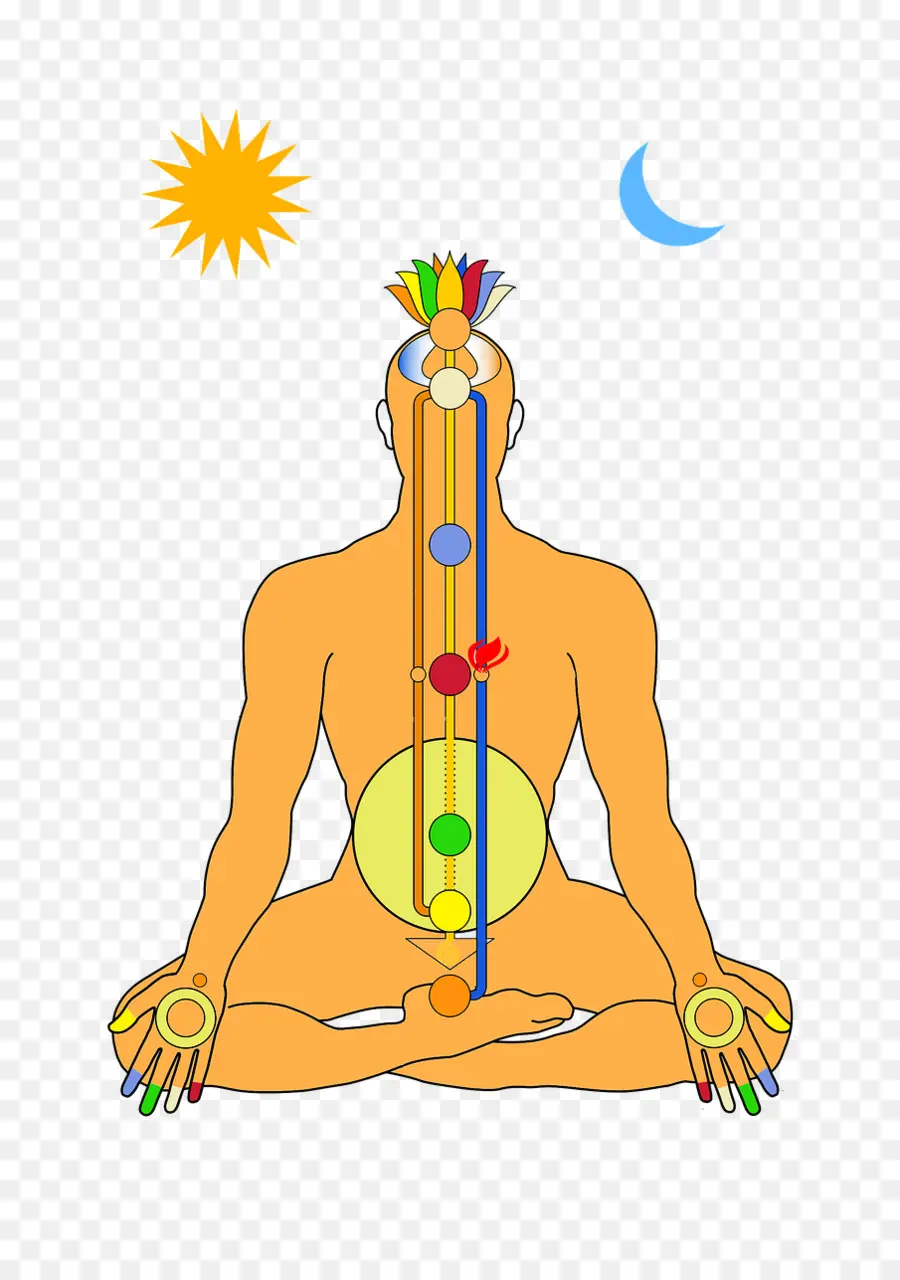 Diagramme Des Chakras，Méditation PNG