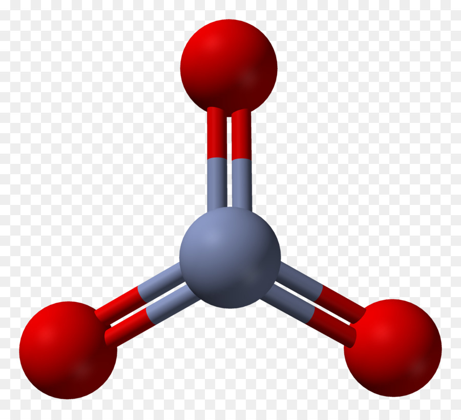 Le Dioxyde De Soufre，Ballandstick Modèle PNG