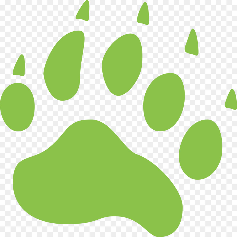 Empreinte De Patte Verte，Animal PNG