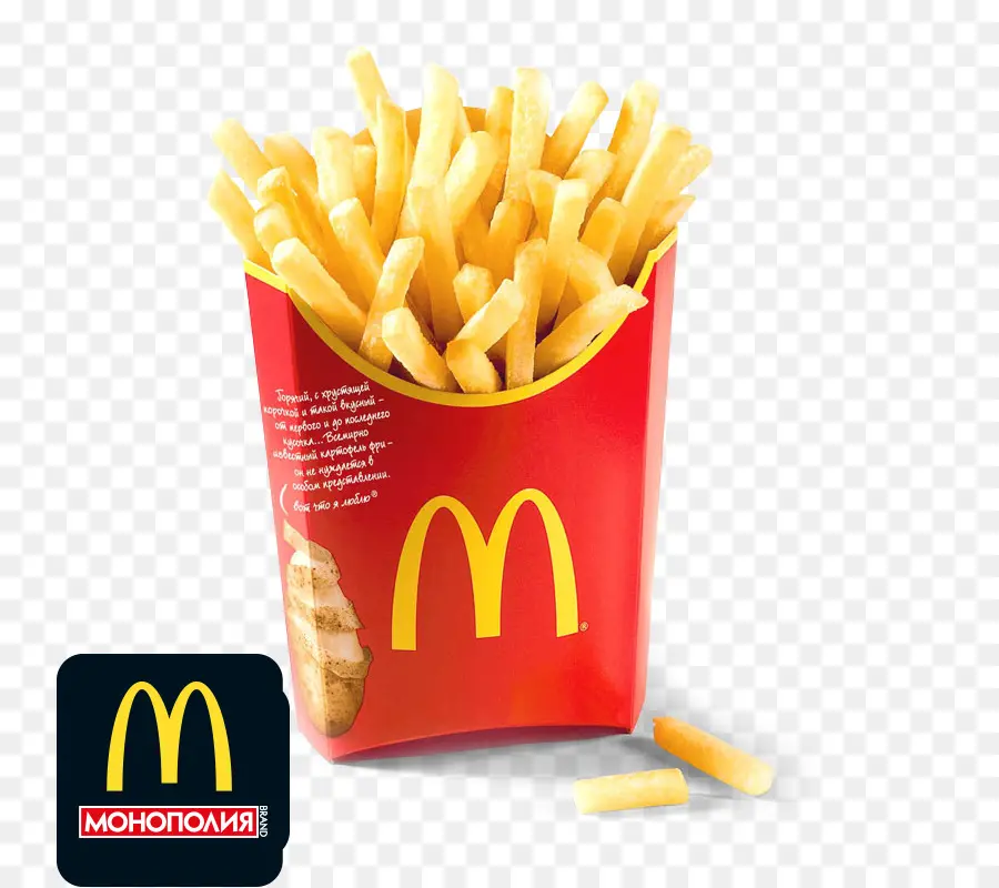 Frites，Récipient Rouge PNG