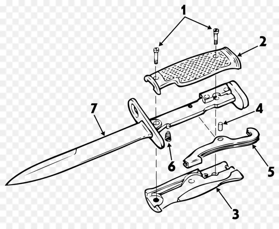 Schéma Du Couteau，Lame PNG