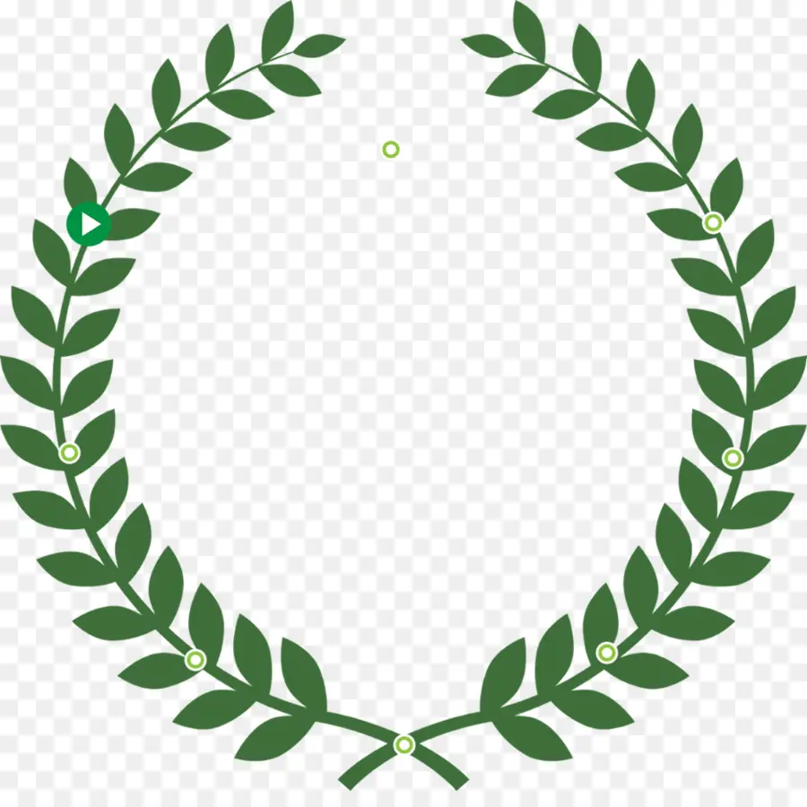 Couronne De Laurier Vert，Feuilles PNG