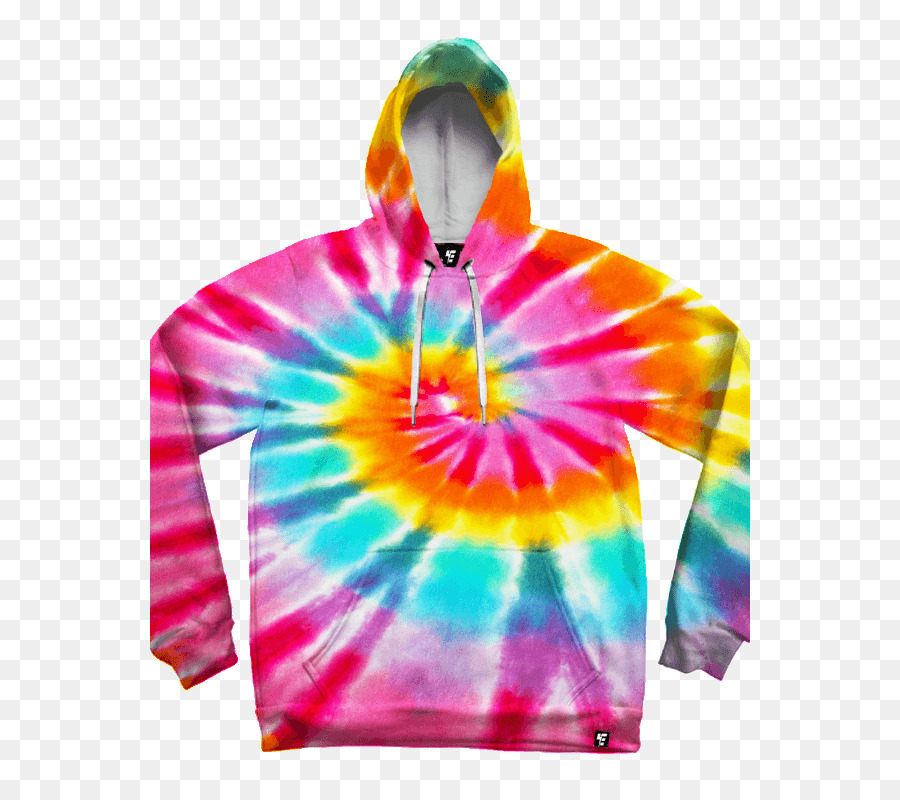 Sweat à Capuche Tie Dye，Coloré PNG