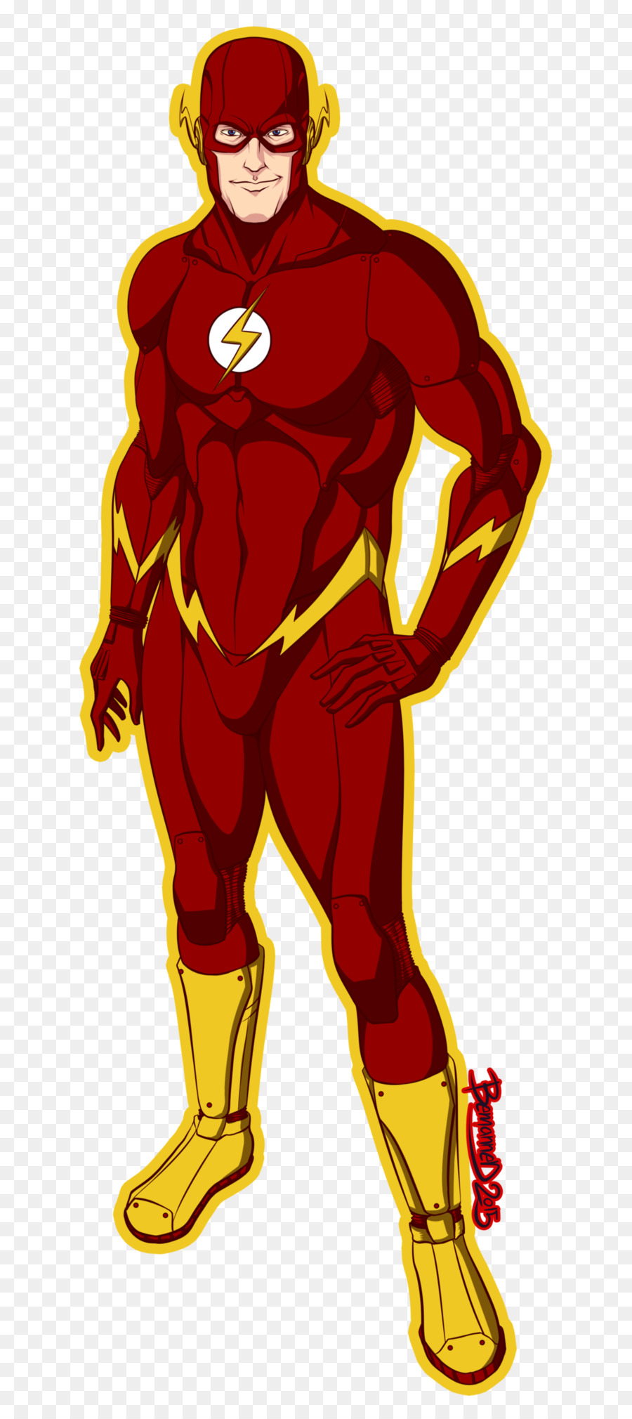 Super Héros Rouge Et Jaune，Super Héros PNG