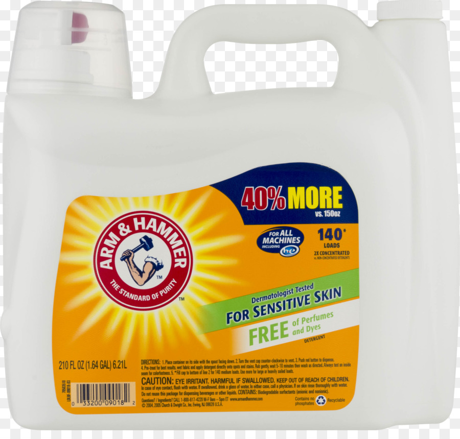 Détergent à Lessive，Arm And Hammer PNG