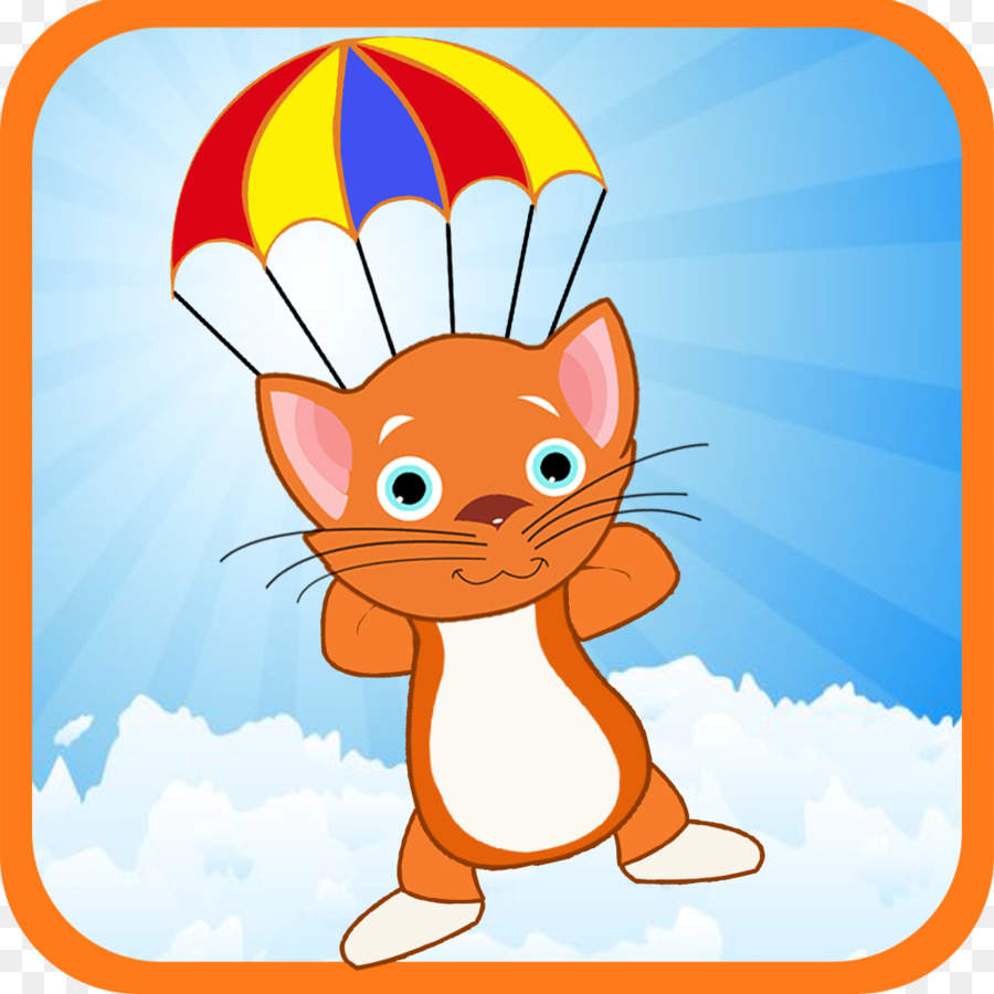 Chat Parachutiste，Parachute PNG