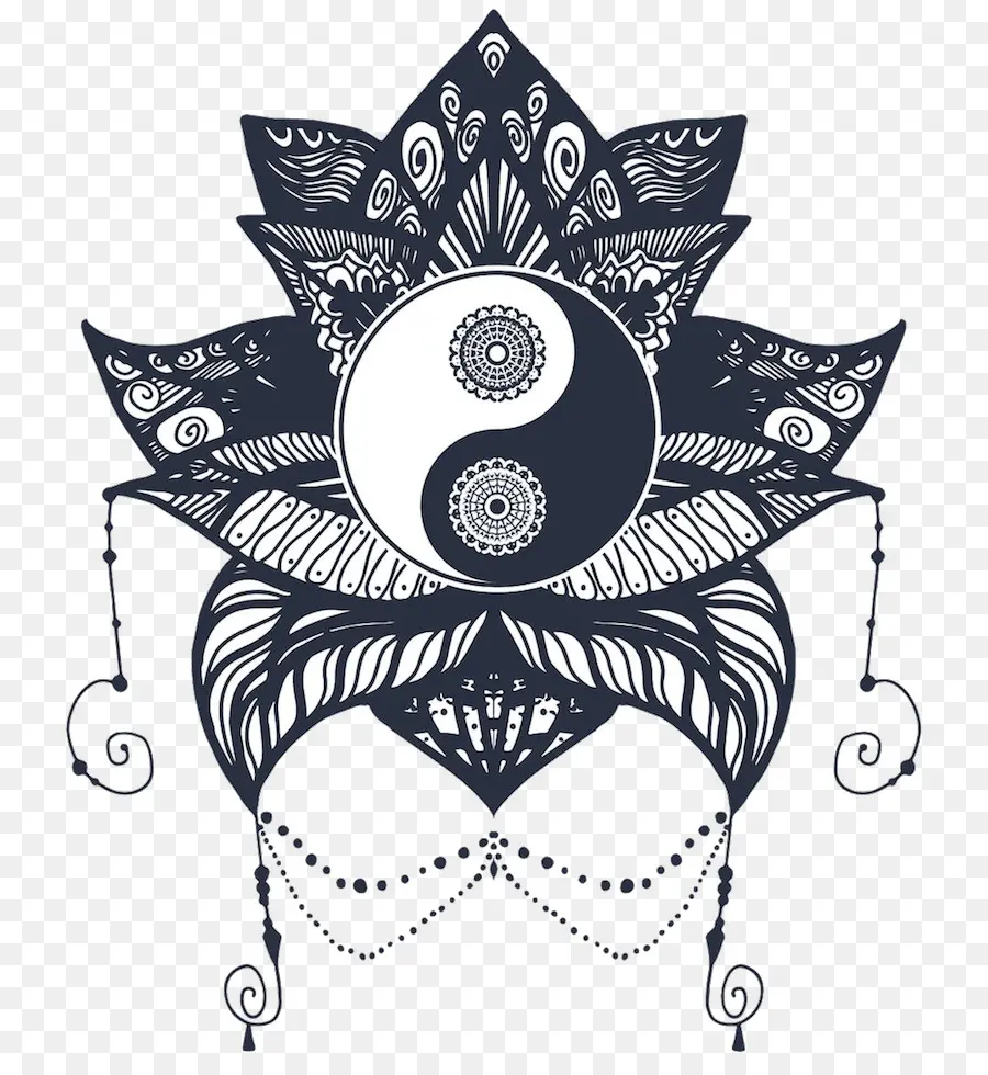 Mandala Yin Yang，Équilibre PNG