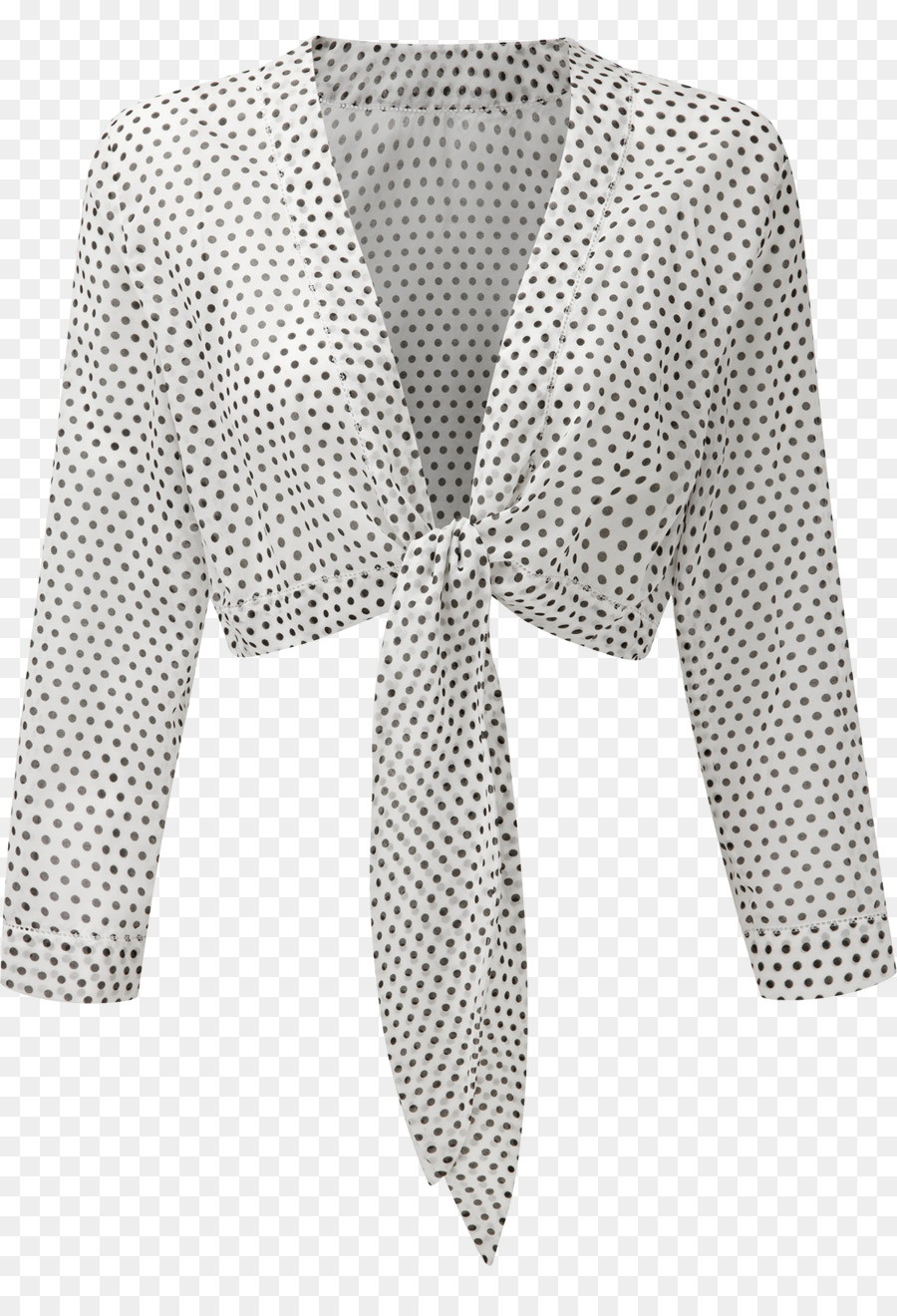 Chemisier à Pois，Blanc PNG