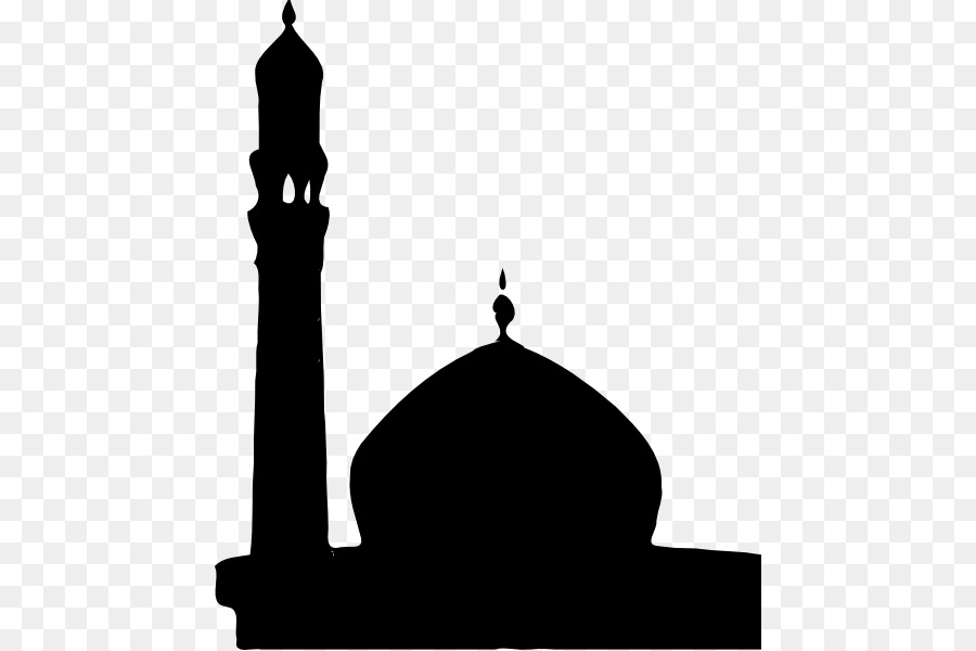 Mosquée Silhouette，Minaret PNG