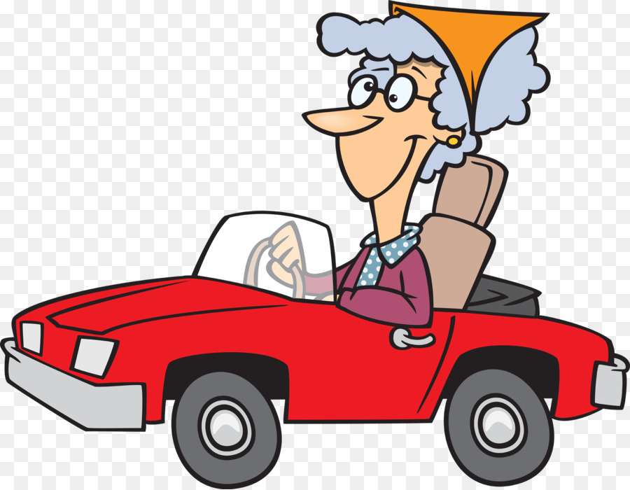 Grand Mère De Dessin Animé，Voiture PNG