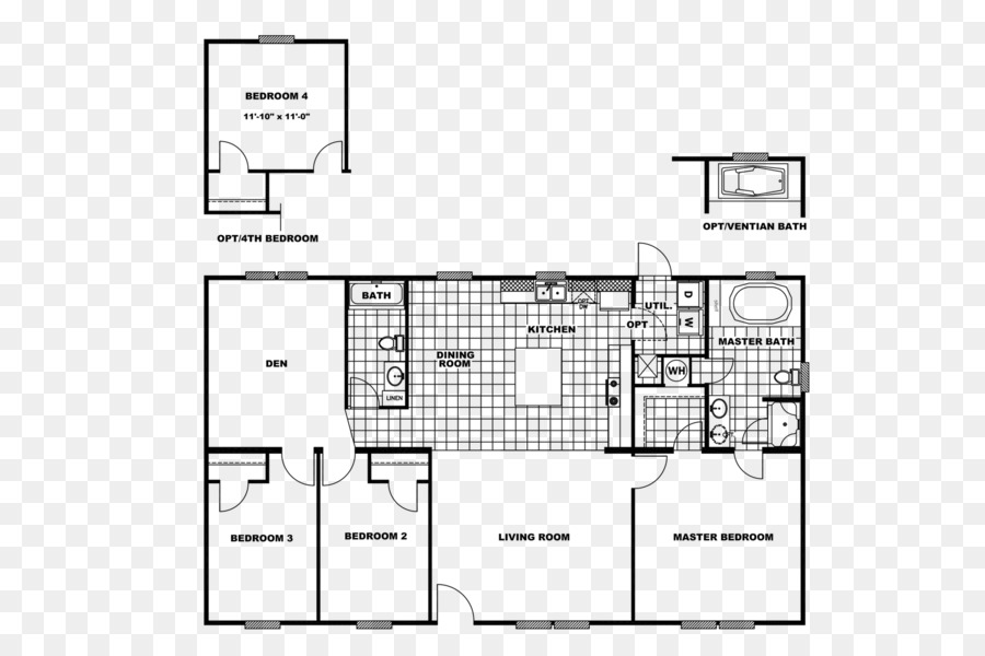 Plan D étage，Crossland Maisons PNG