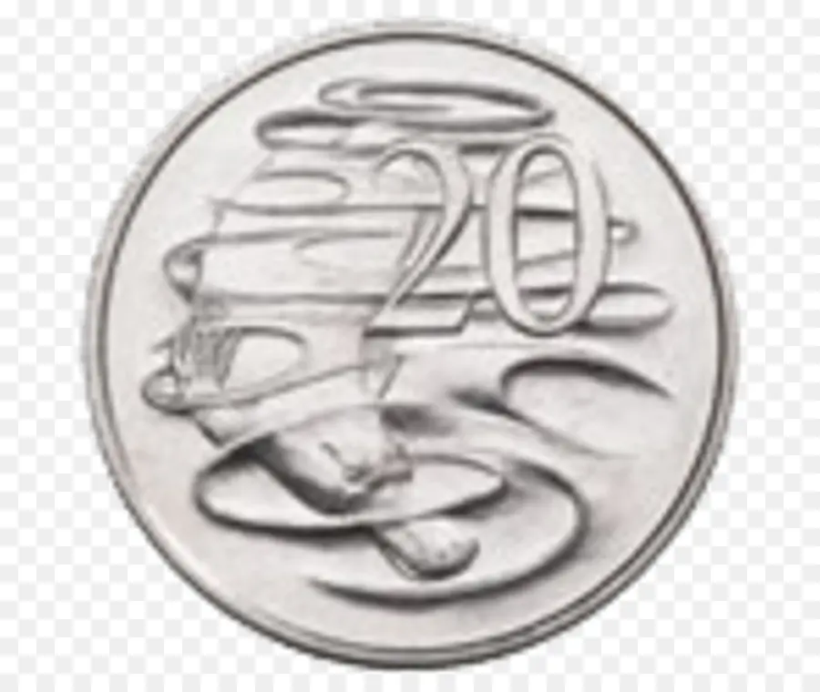 Pièce De 20 Cents，Devise PNG