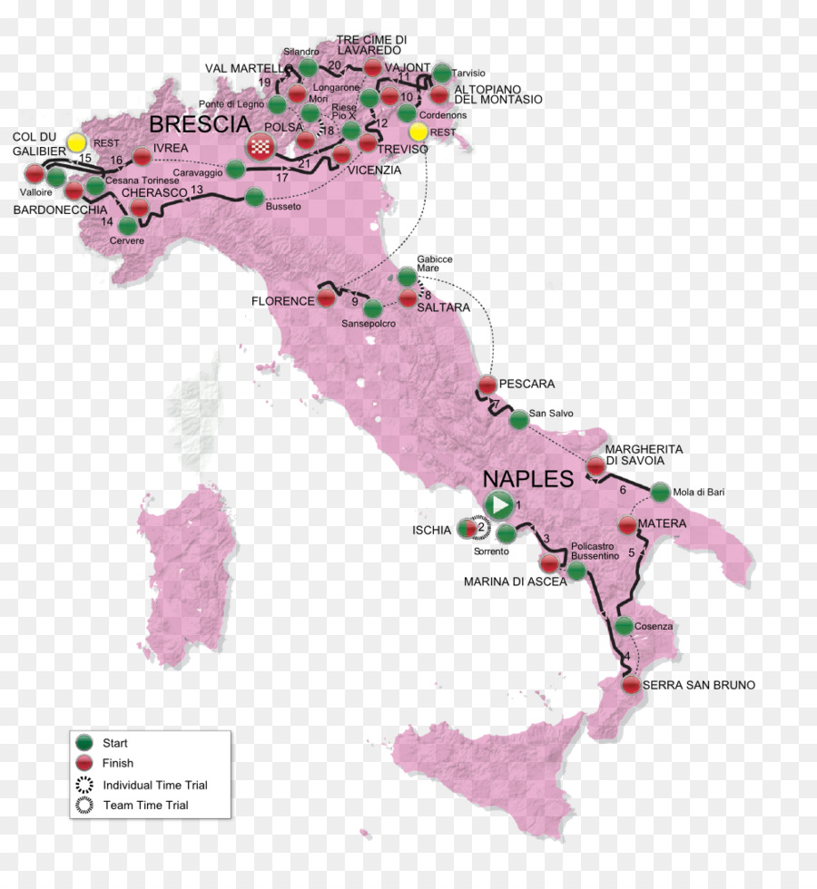 Les Régions De L'italie，Carte PNG