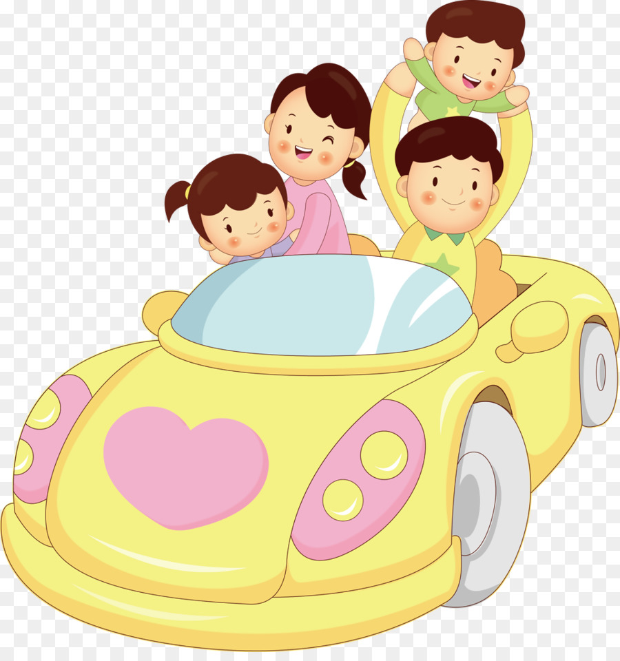 Famille En Voiture，Véhicule PNG