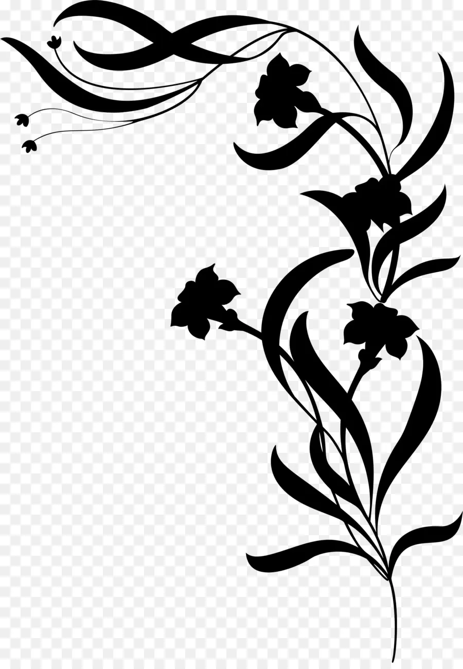 Art Floral，Silhouette PNG