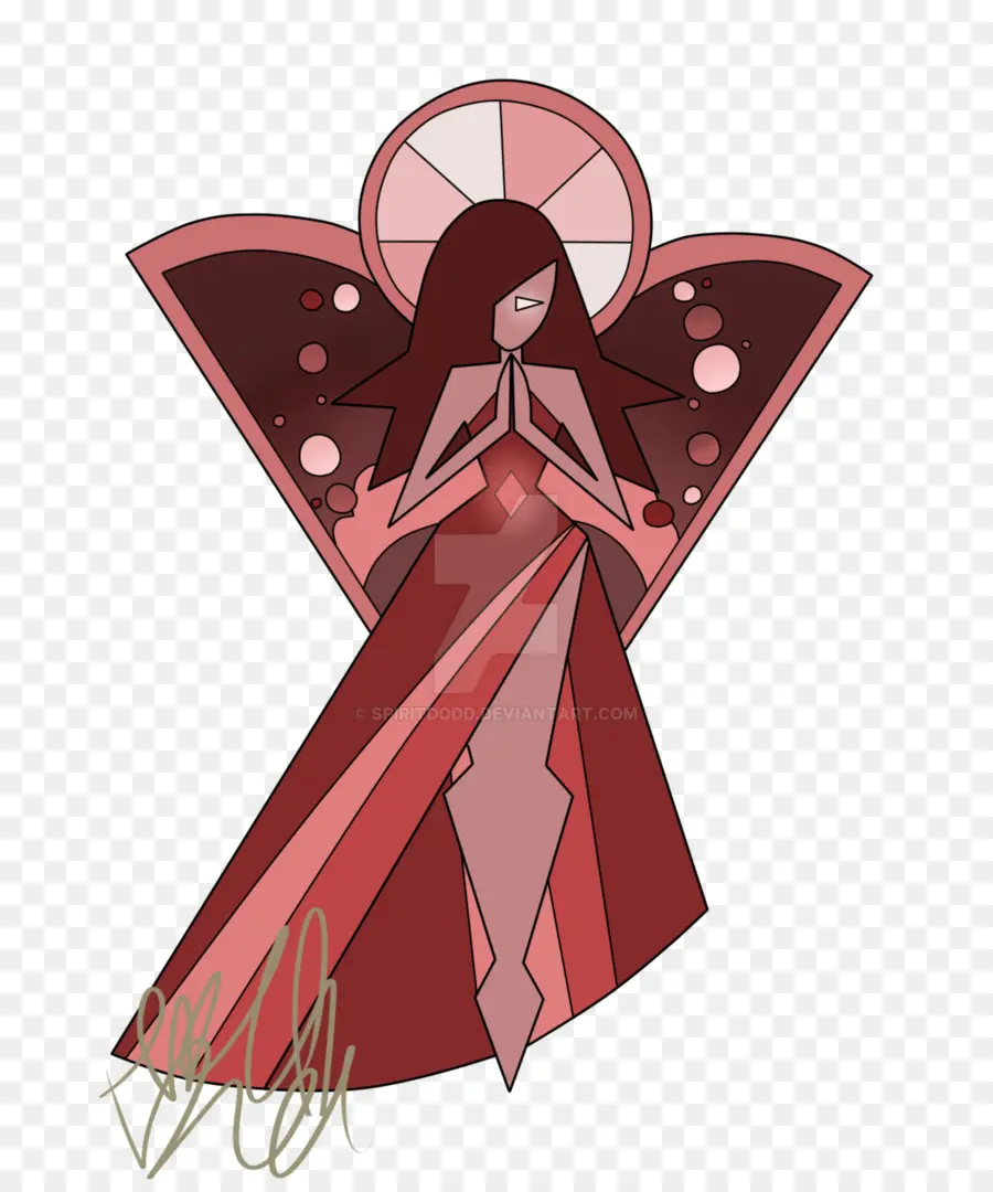 Illustration De L'ange Rouge，Dessin PNG