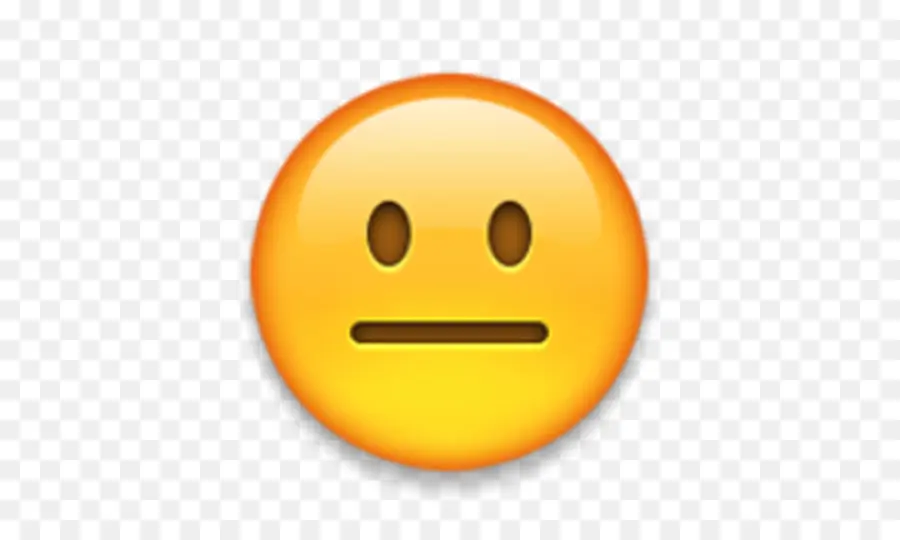 Emoji Visage Neutre，Expression PNG