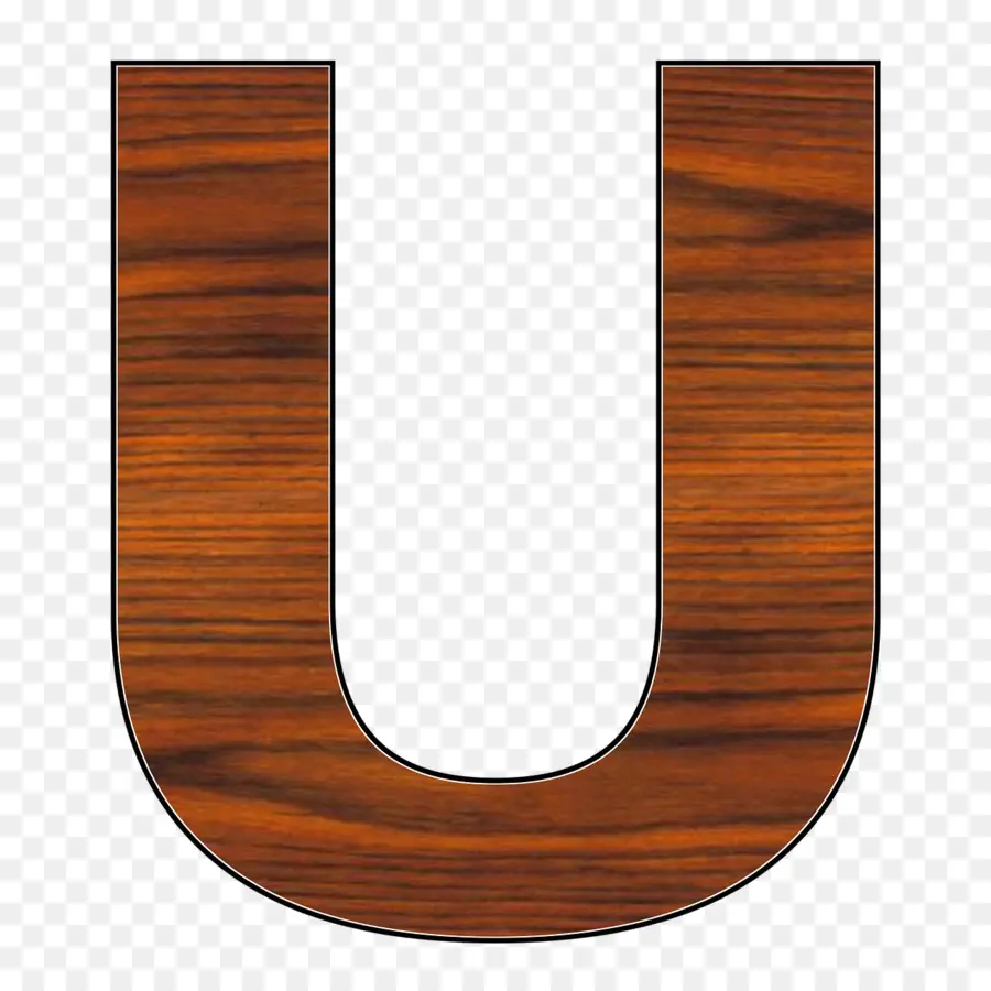 Lettre U En Bois，Alphabet PNG