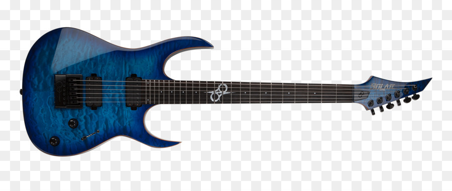 Guitare électrique Bleue，Cordes PNG