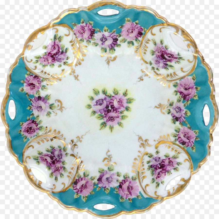 Assiette Florale，Porcelaine PNG