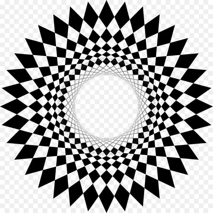 Spirale Noir Et Blanc，Illusion D'optique PNG