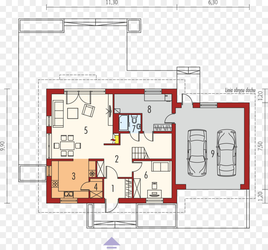 Plan D'étage De La Maison，Plan PNG