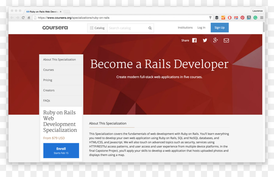 Développement Web，Coursera PNG