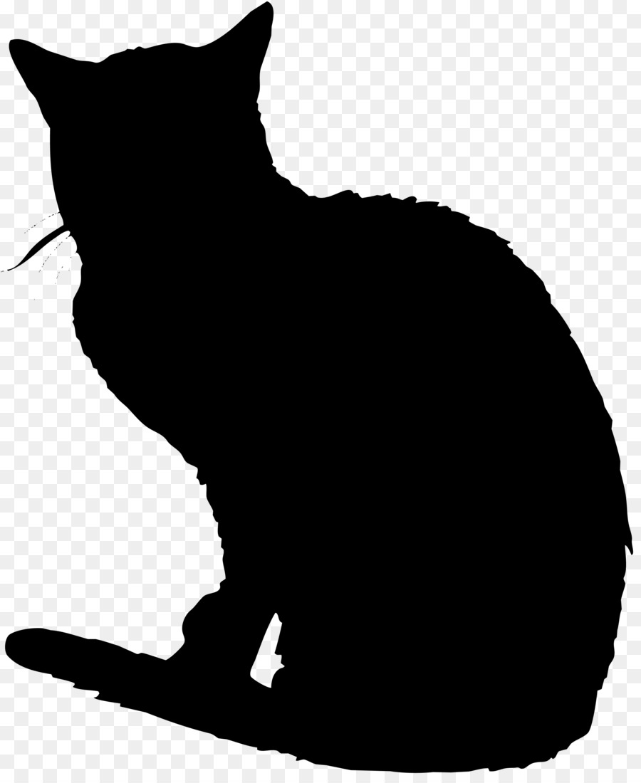 Silhouette De Chat，Animal De Compagnie PNG