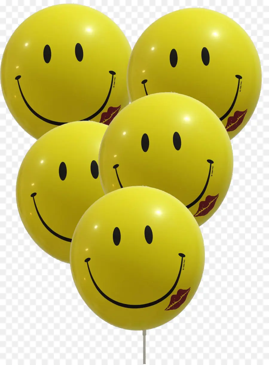 Ballons Souriants，Jaune PNG