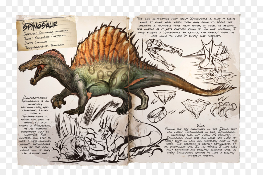 La Survie De L'arche A évolué，Spinosaurus PNG