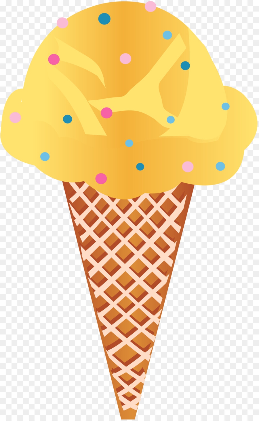 Cornet De Crème Glacée，Dessert PNG