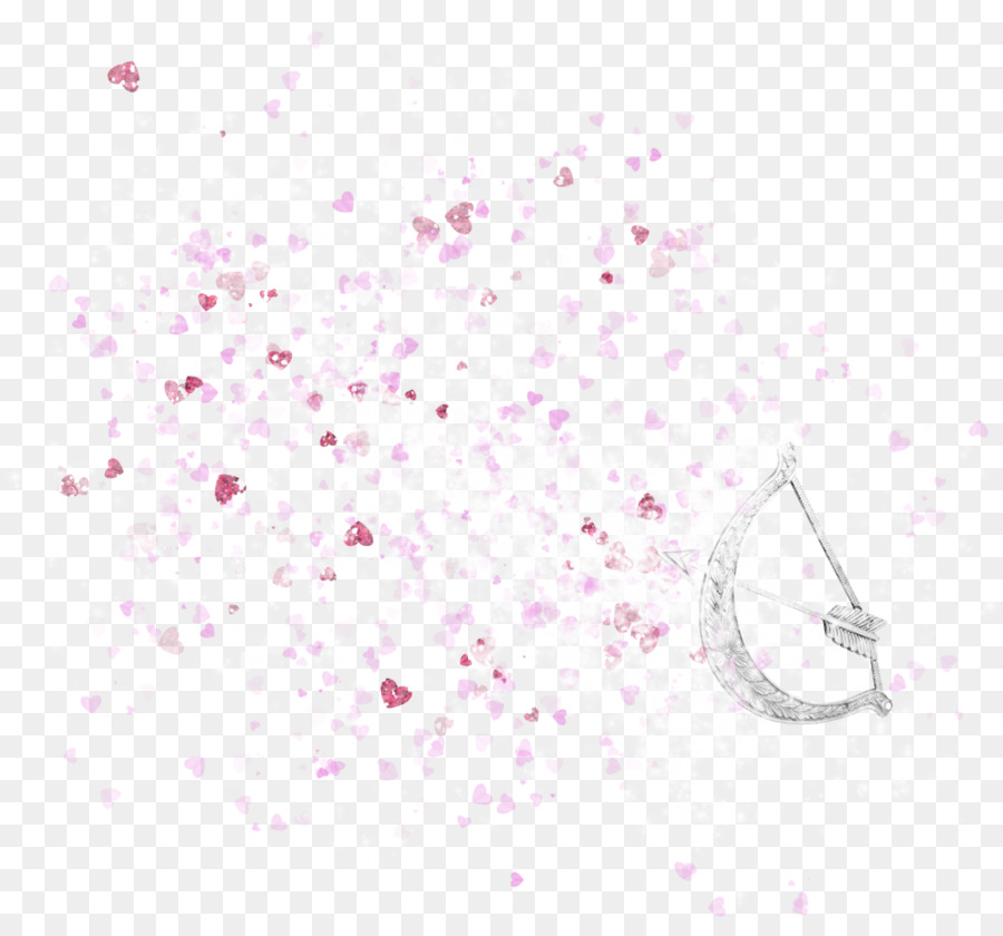 Confettis Coeur，Rose PNG