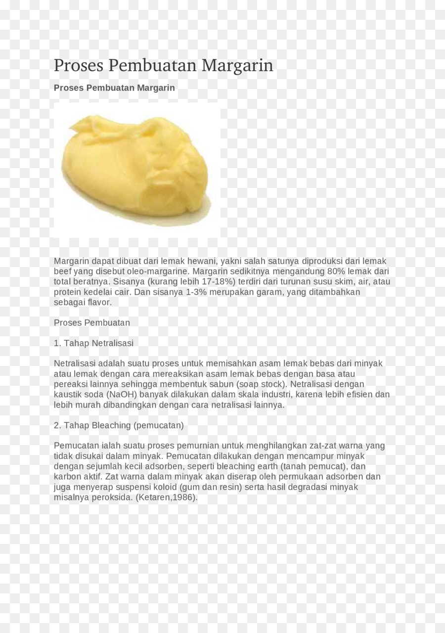 La Margarine，La Nourriture PNG