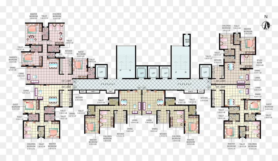 Plan D'étage Du Bâtiment，Architecture PNG