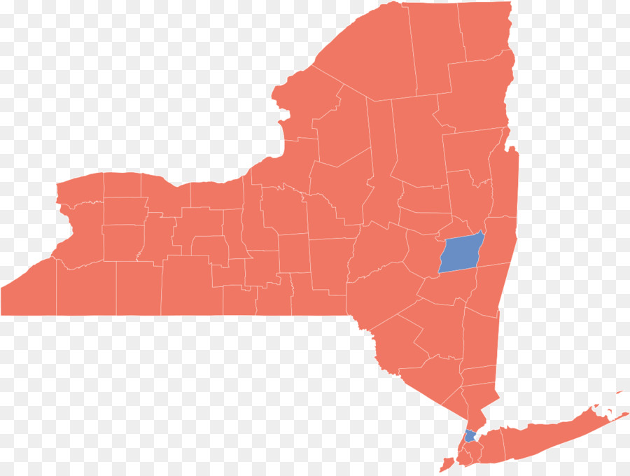 Carte De L'État De New York，État PNG