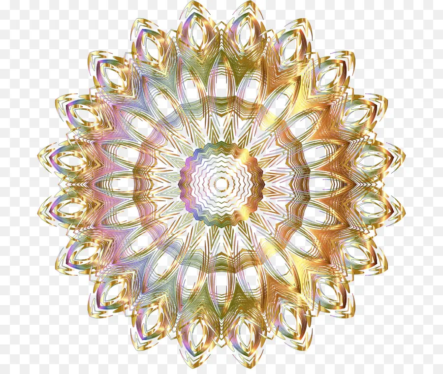 Mandalas Colorés，Modèle PNG