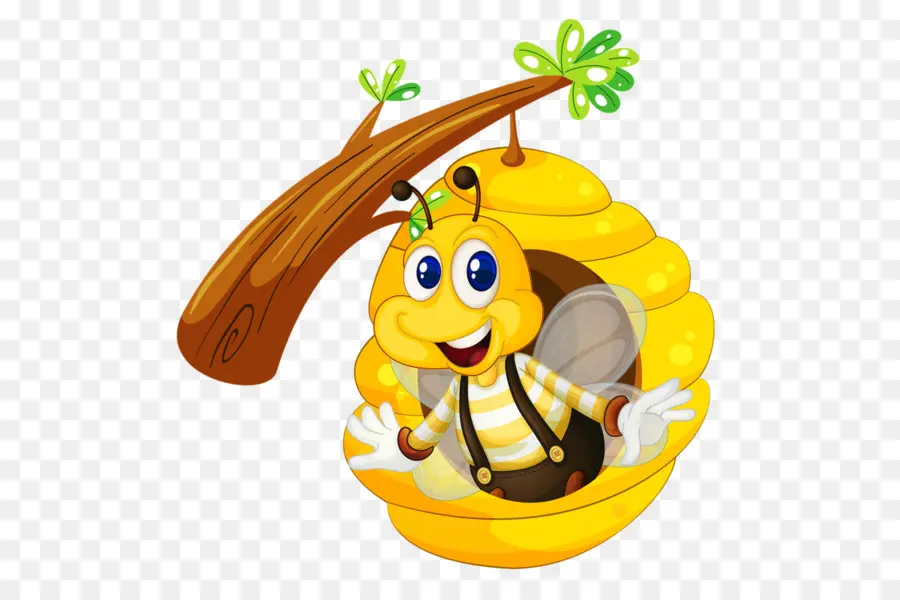 Abeille De Dessin Animé，Ruche PNG