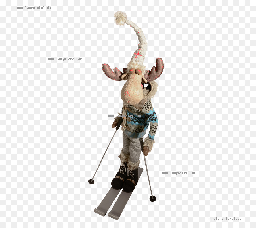 Orignal à Ski，Peluche PNG