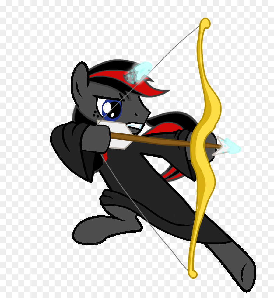 Poney De Dessin Animé Avec Arc，Poney PNG