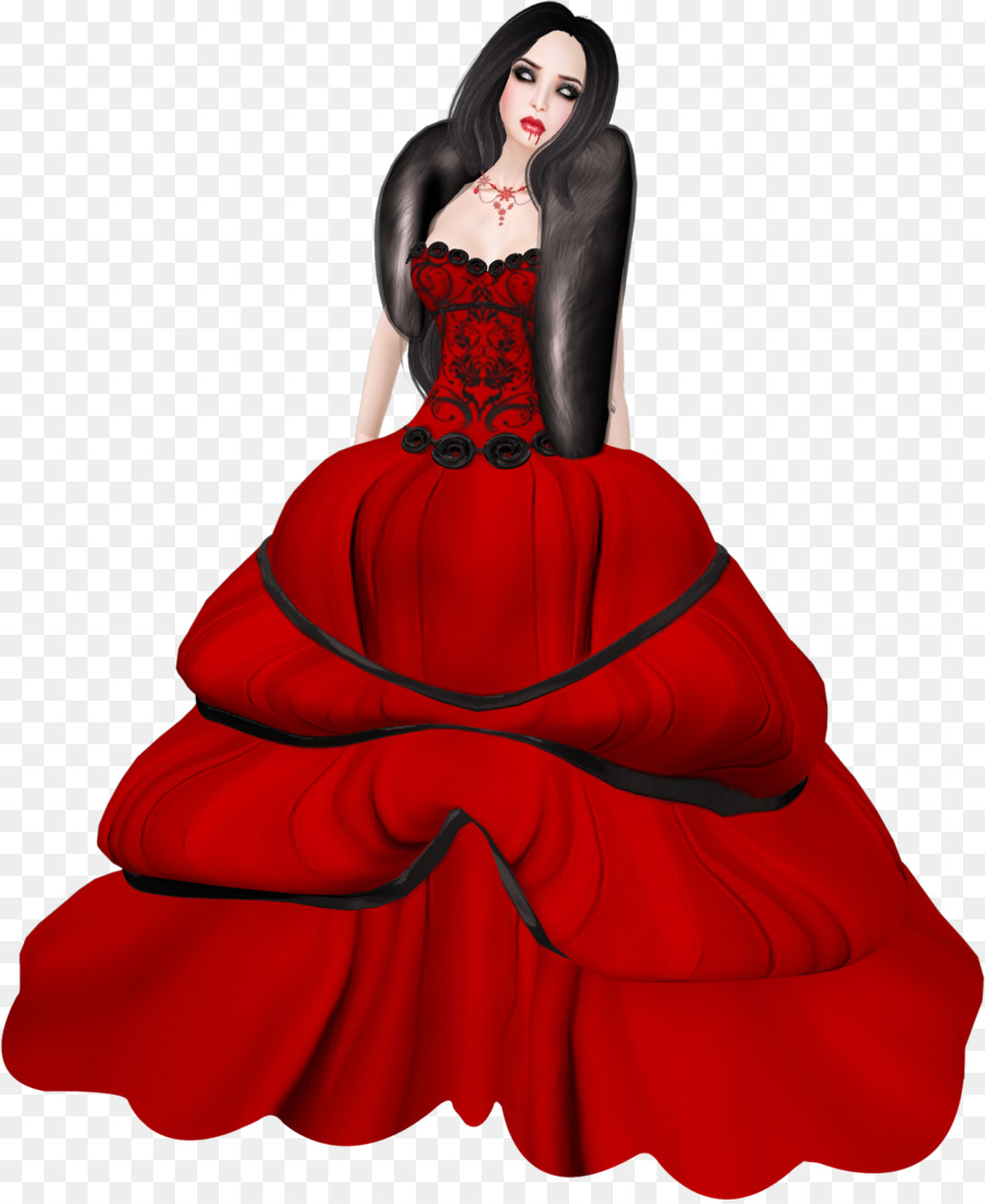 Femme En Robe Rouge，Dame PNG