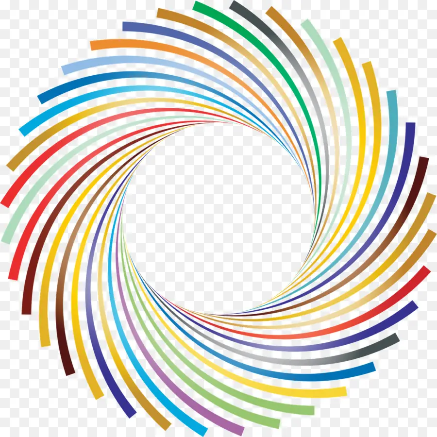 Spirale Colorée，Spirale PNG