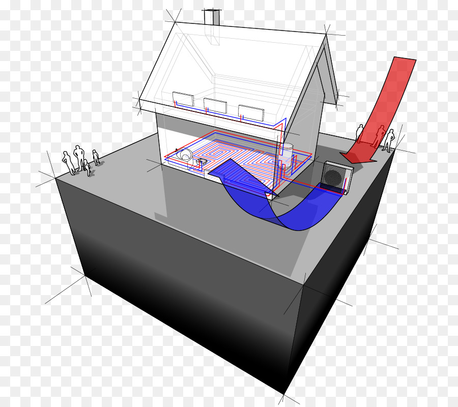 Pompe à Chaleur Géothermique，Les Pompes à Chaleur De Source D Air PNG