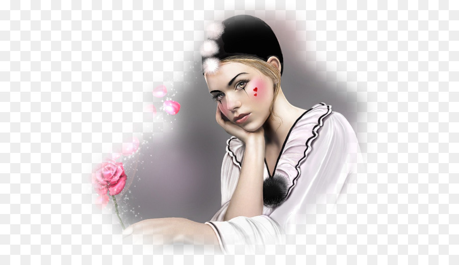 Clown Triste，Rose PNG