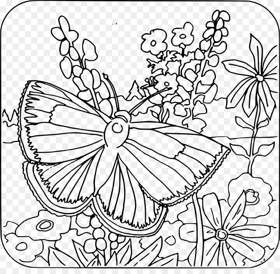 Papillon，Fleurs PNG