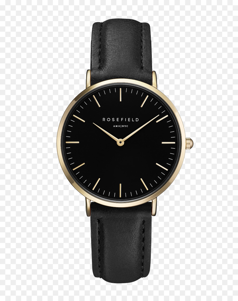 Montre Noire Et Dorée，Montre PNG