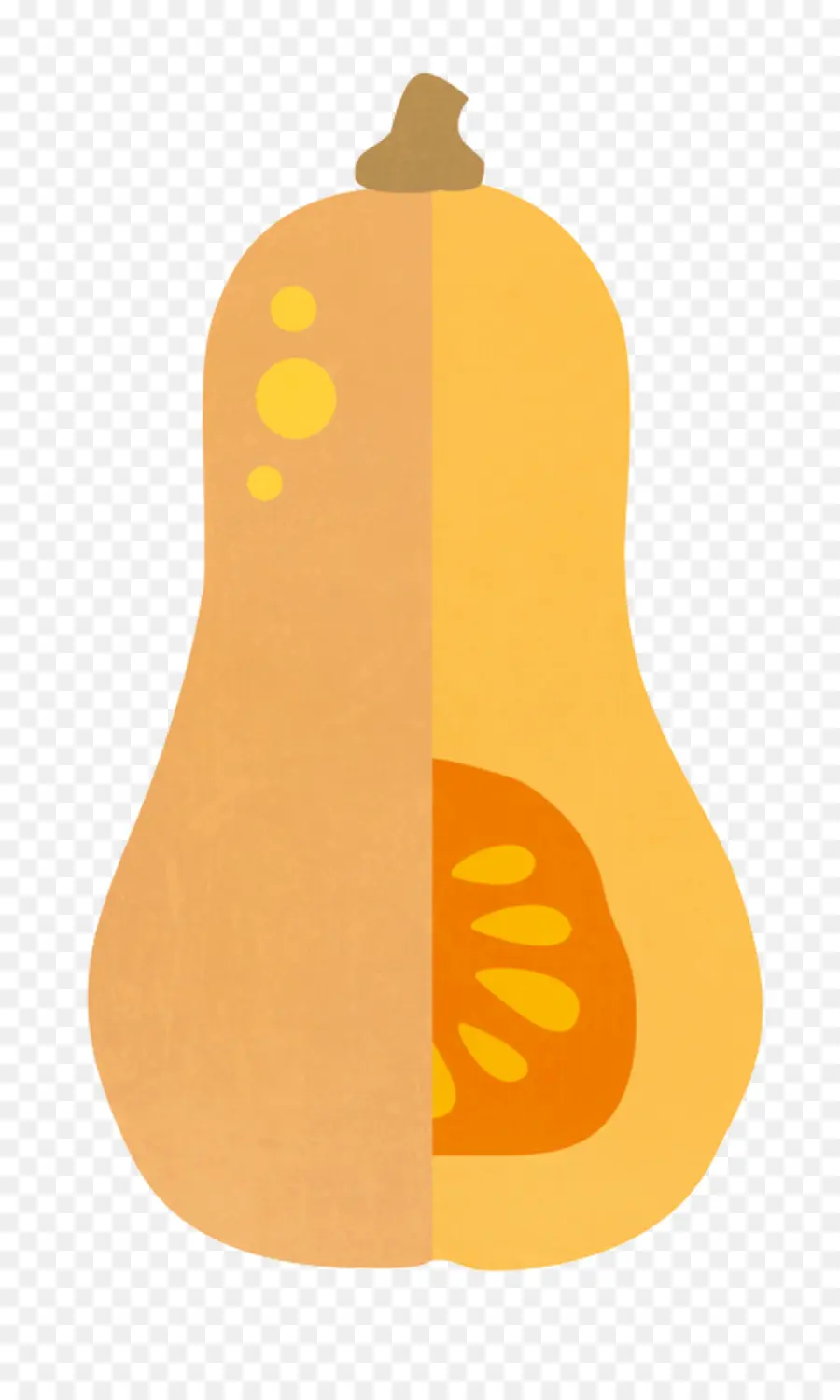 Courge Musquée，Orange PNG