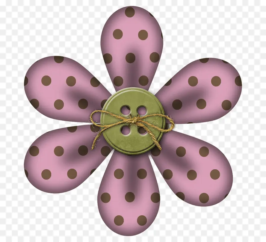 Fleur à Pois，Bouton PNG