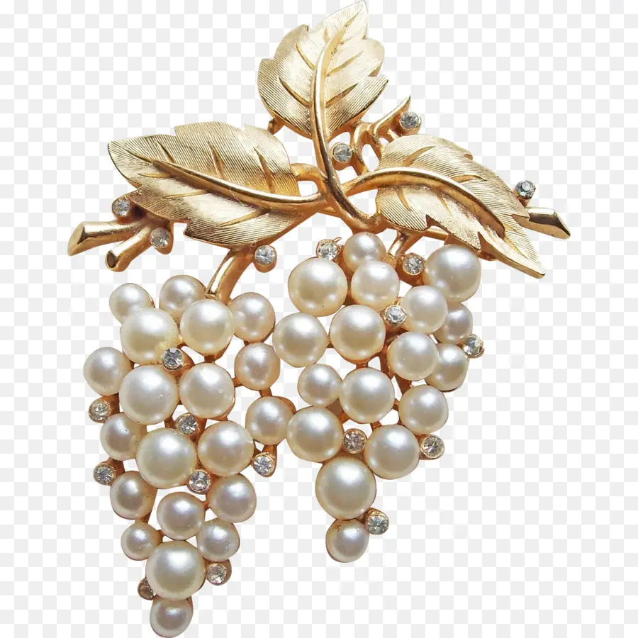 Broche Perle，Raisins PNG